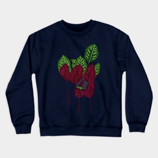 Calathea houseplant - Midnight Crewneck Sweatshirt